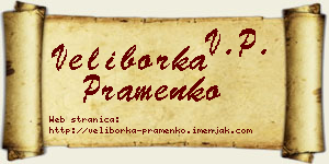 Veliborka Pramenko vizit kartica